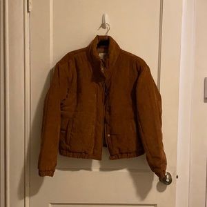 Tan Corduroy Puffer Jacket (NEW)